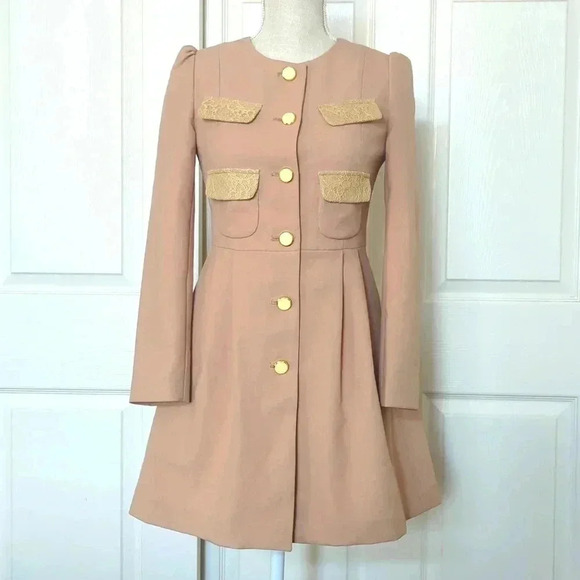 Gelano Fit And Flare Tan Jacket - Picture 1 of 4